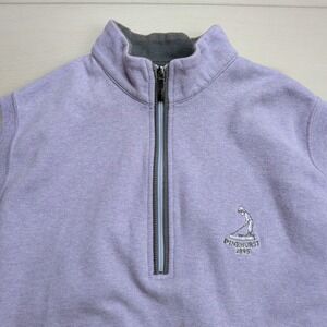 Straight Down Pinehurst 1895 Golf Vest Mens Small Sleeveless Purple